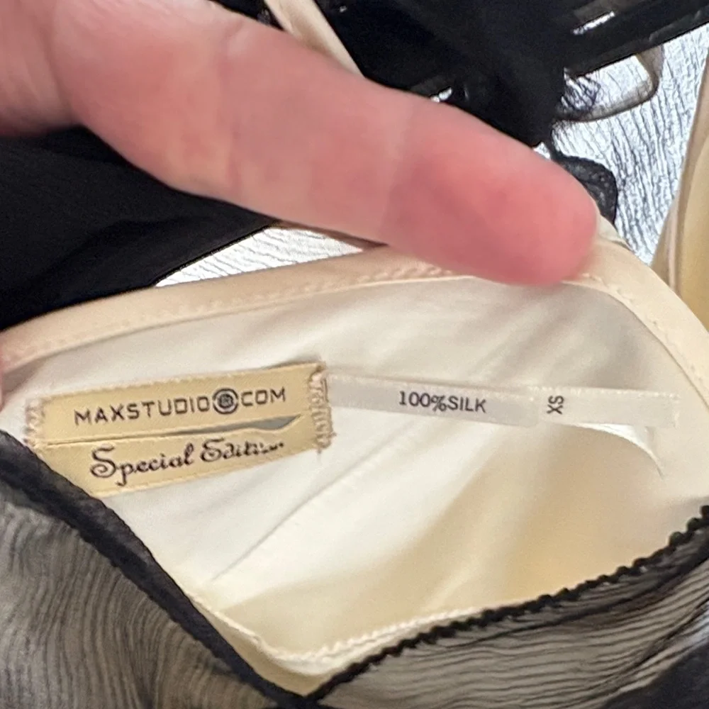 Max Studio Black Sheer Maxi Dress - Picture 7 of 7